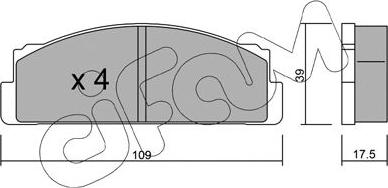 Cifam 822-001-0 - Brake Pad Set, disc brake onlydrive.pro