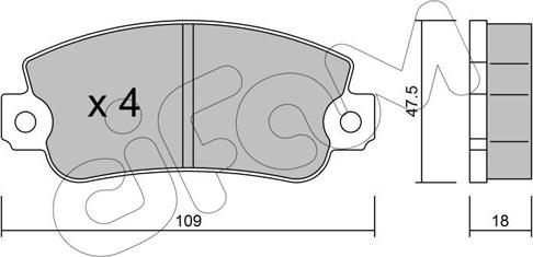 Cifam 822-033-0 - Piduriklotsi komplekt,ketaspidur onlydrive.pro