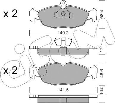 Cifam 822-077-0 - Piduriklotsi komplekt,ketaspidur onlydrive.pro