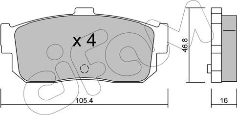 Cifam 822-193-0 - Brake Pad Set, disc brake onlydrive.pro