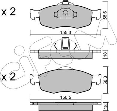 Cifam 822-146-0 - Piduriklotsi komplekt,ketaspidur onlydrive.pro