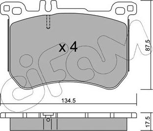 Cifam 822-1021-0 - Piduriklotsi komplekt,ketaspidur onlydrive.pro