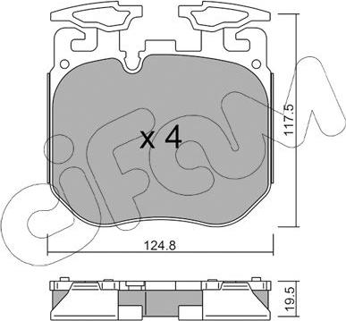 Cifam 822-1147-0 - Brake Pad Set, disc brake onlydrive.pro