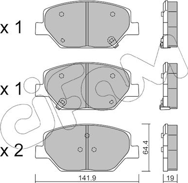 Cifam 822-1178-0 - Brake Pad Set, disc brake onlydrive.pro