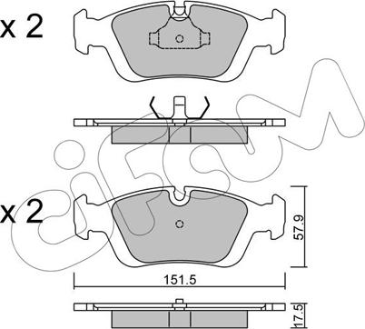 Cifam 822-124-0 - Piduriklotsi komplekt,ketaspidur onlydrive.pro