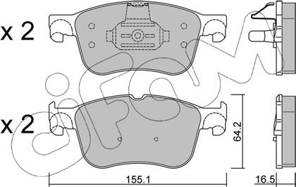 Cifam 822-1205-1 - Brake Pad Set, disc brake onlydrive.pro