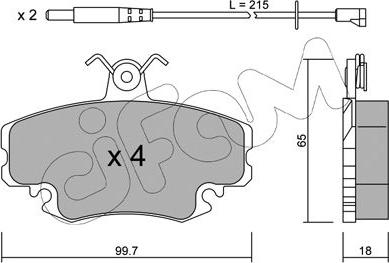 Cifam 822-120-0K - Brake Pad Set, disc brake onlydrive.pro