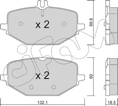 Cifam 822-1274-0 - Bremžu uzliku kompl., Disku bremzes onlydrive.pro