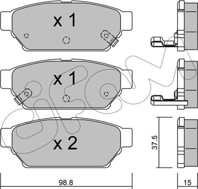 Cifam 822-396-0 - Тормозные колодки, дисковые, комплект onlydrive.pro