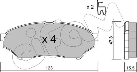 Cifam 822-397-0 - Brake Pad Set, disc brake onlydrive.pro