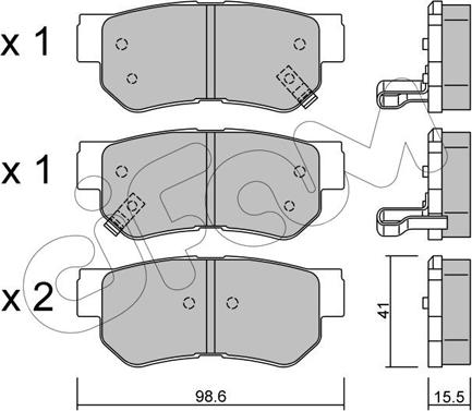 Cifam 822-365-0 - Brake Pad Set, disc brake onlydrive.pro