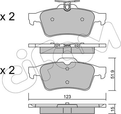 Cifam 822-337-3 - Brake Pad Set, disc brake onlydrive.pro