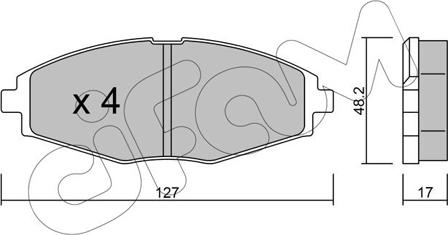 Cifam 822-293-0 - Brake Pad Set, disc brake onlydrive.pro