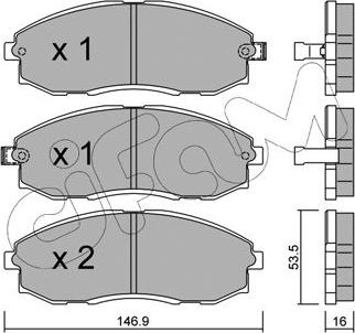 Cifam 822-297-0 - Brake Pad Set, disc brake onlydrive.pro