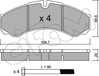 Cifam 822-212-0 - Piduriklotsi komplekt,ketaspidur onlydrive.pro