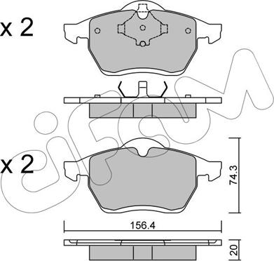 Cifam 822-279-0 - Brake Pad Set, disc brake onlydrive.pro