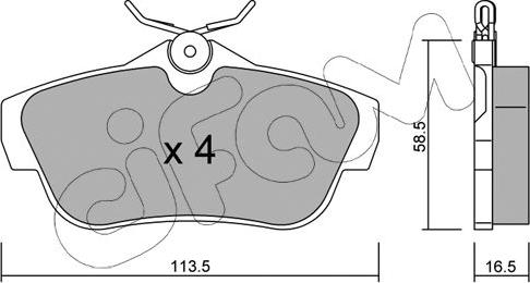 Cifam 822-712-0 - Piduriklotsi komplekt,ketaspidur onlydrive.pro