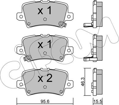 Cifam 822-729-0 - Piduriklotsi komplekt,ketaspidur onlydrive.pro