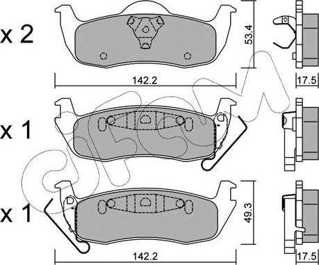 Cifam 822-720-0 - Piduriklotsi komplekt,ketaspidur onlydrive.pro