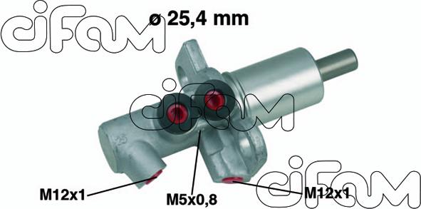 Cifam 202-458 - Pagrindinis cilindras, stabdžiai onlydrive.pro