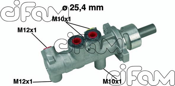 Cifam 202-415 - Pagrindinis cilindras, stabdžiai onlydrive.pro