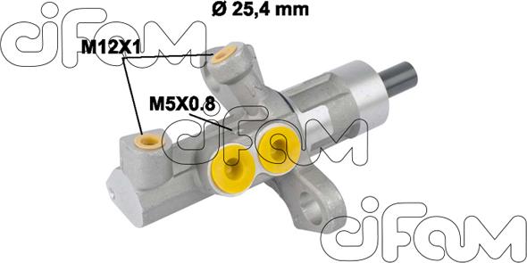 Cifam 202-811 - Pagrindinis cilindras, stabdžiai onlydrive.pro