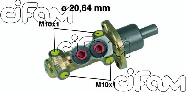 Cifam 202-207 - Pagrindinis cilindras, stabdžiai onlydrive.pro