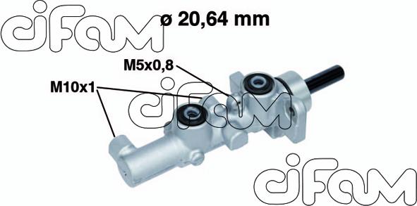 Cifam 202-734 - Brake Master Cylinder onlydrive.pro