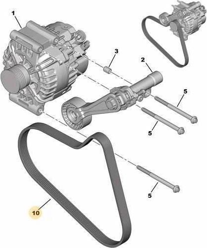 CITROËN 5750.RG - Alternator and fixings: 01 pcs. onlydrive.pro