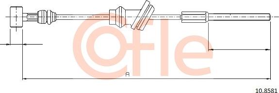 Cofle 92.10.8581 - Cable, parking brake onlydrive.pro