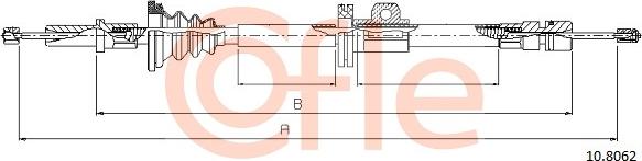 Cofle 92.10.8062 - Тросик, cтояночный тормоз onlydrive.pro