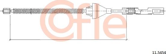 Cofle 92.11.5454 - Cable, parking brake onlydrive.pro