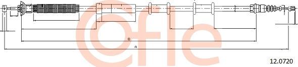 Cofle 92.12.0720 - Cable, parking brake onlydrive.pro