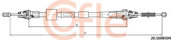 Cofle 92.20.160B504 - Cable, parking brake onlydrive.pro