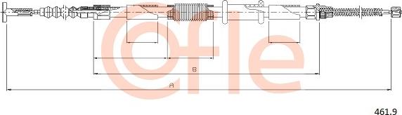 Cofle 92.461.9 - Cable, parking brake onlydrive.pro