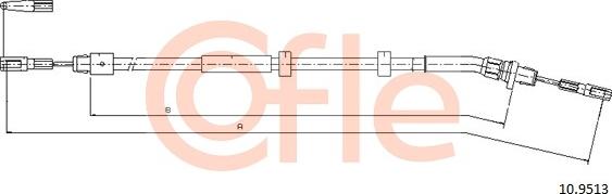 Cofle 92.10.9513 - Trosas, stovėjimo stabdys onlydrive.pro