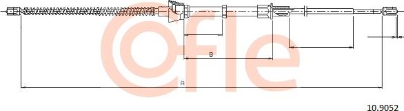 Cofle 92.10.9052 - Cable, parking brake onlydrive.pro