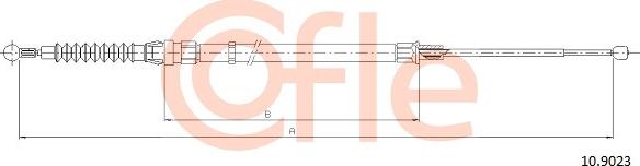 Cofle 92.10.9023 - Cable, parking brake onlydrive.pro