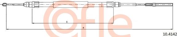 Cofle 10.4142 - Тросик, cтояночный тормоз onlydrive.pro