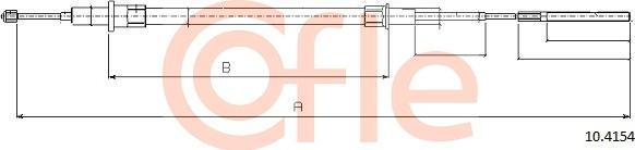 Cofle 92.10.4154 - Cable, parking brake onlydrive.pro