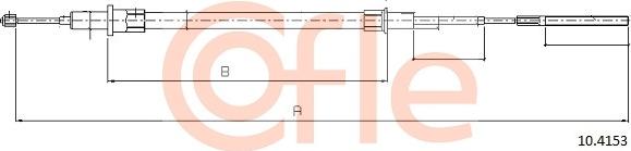 Cofle 92.10.4153 - Cable, parking brake onlydrive.pro