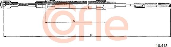 Cofle 92.10.415 - Cable, parking brake onlydrive.pro