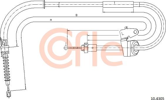 Cofle 92.10.4305 - Cable, parking brake onlydrive.pro