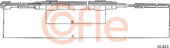 Cofle 10.423 - Cable, parking brake onlydrive.pro