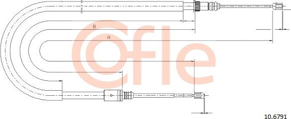 Cofle 92.10.6791 - Cable, parking brake onlydrive.pro