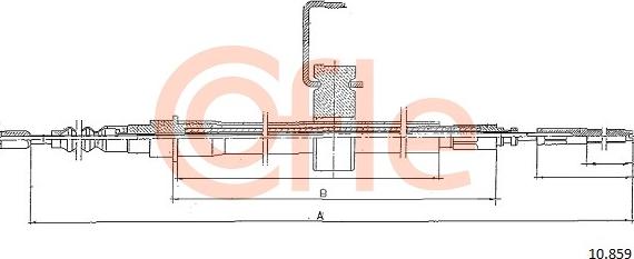 Cofle 92.10.859 - Cable, parking brake onlydrive.pro