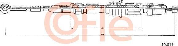 Cofle 92.10.811 - Trosas, stovėjimo stabdys onlydrive.pro
