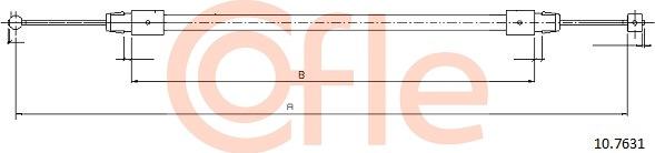 Cofle 92.10.7631 - Cable, parking brake onlydrive.pro