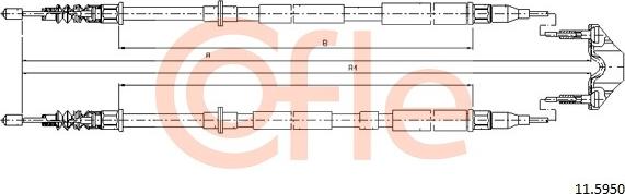 Cofle 11.5950 - Тросик, cтояночный тормоз onlydrive.pro