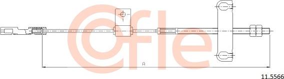 Cofle 92.11.5566 - Cable, parking brake onlydrive.pro